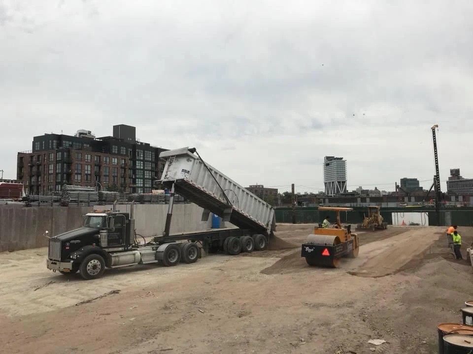 Grey Ruso College Point asphalt work