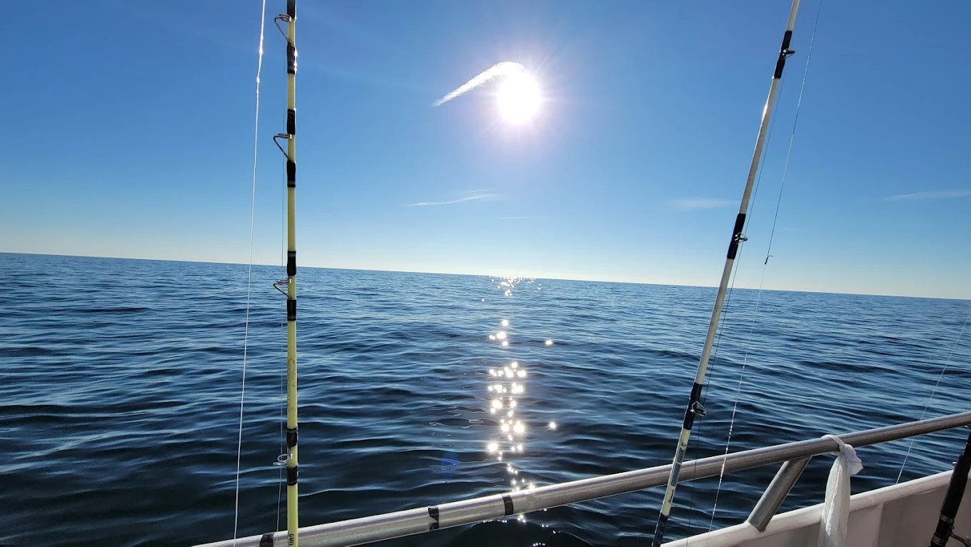 Deep sea fishing on Long Island waters near Point Lookout, NY