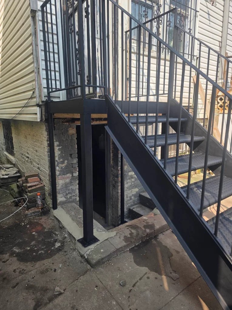Steel fabrication by Steel Masters NYC in East Flatbush Brooklyn — custom steel staircase installation